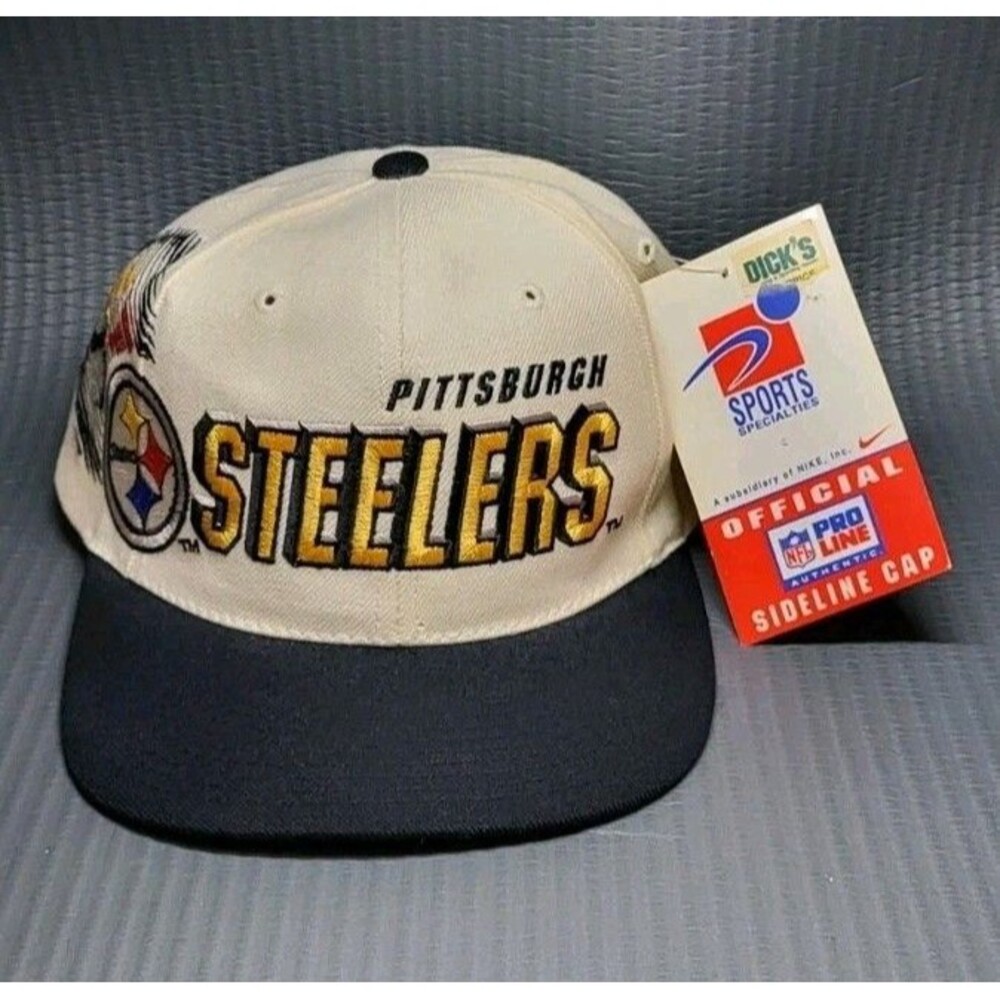 1990s Pittsburgh Steelers Vintage NFL Pro Line Hat Sports Specialties NWT